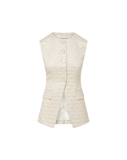 Lois Gold-Print Vest