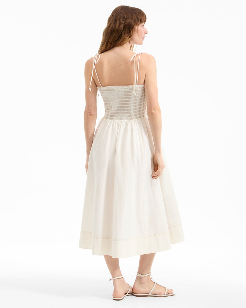 Kaela Smocked Midi Dress
