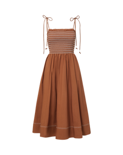 Kaela Smocked Midi Dress