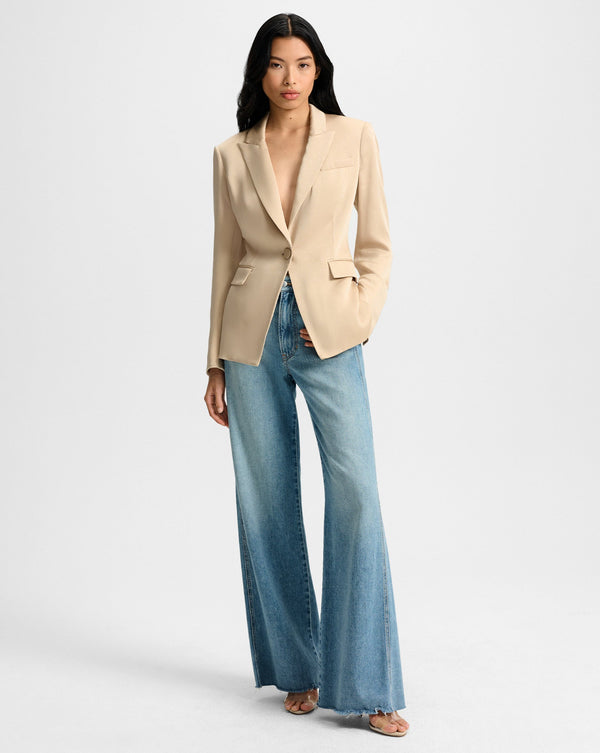 Long and Lean Satin Dickey Jacket