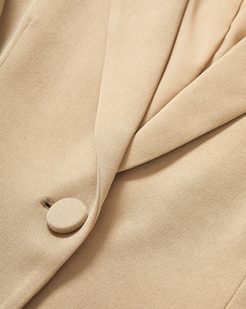 Long and Lean Satin Dickey Jacket