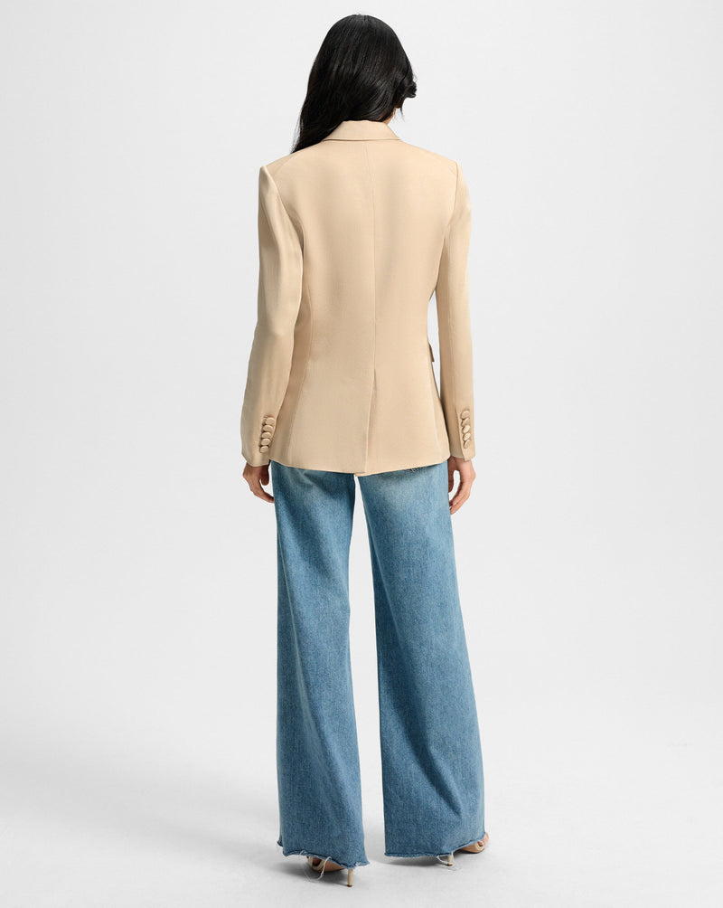 Long and Lean Satin Dickey Jacket