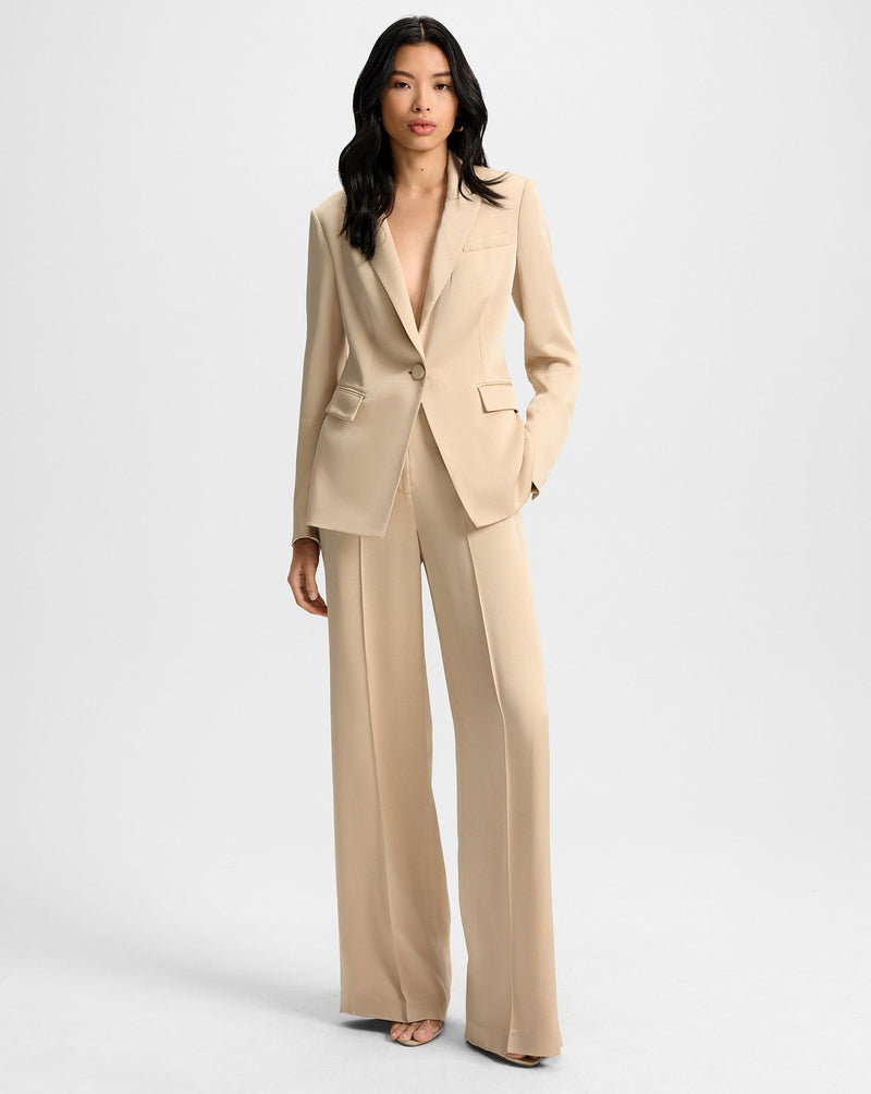 Long and Lean Satin Dickey Jacket