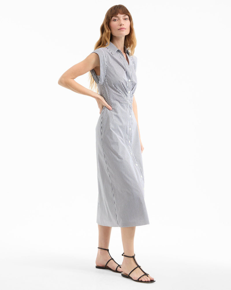 Haydon Striped Midi Shirtdress