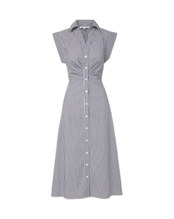 Haydon Striped Midi Shirtdress