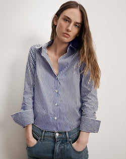 Amelia Striped Button-Down Shirt