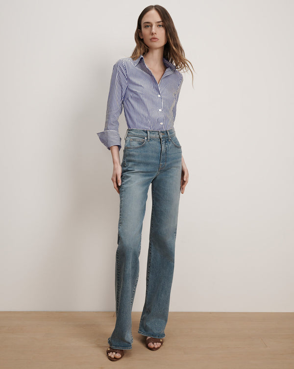 Amelia Striped Button-Down Shirt