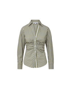 Devra Striped Button-Down Shirt