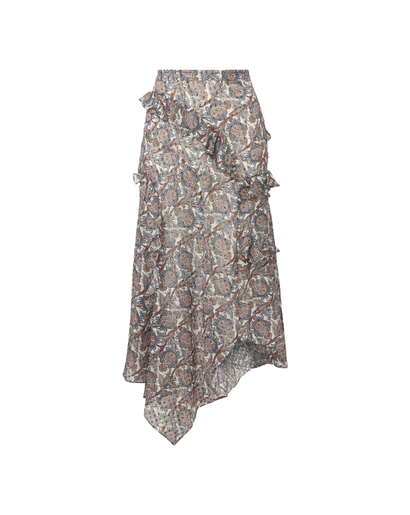 Eleonora Silk Midi Skirt