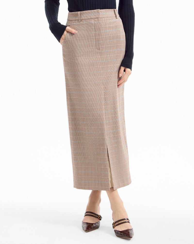 Maxine Plaid Midi Skirt