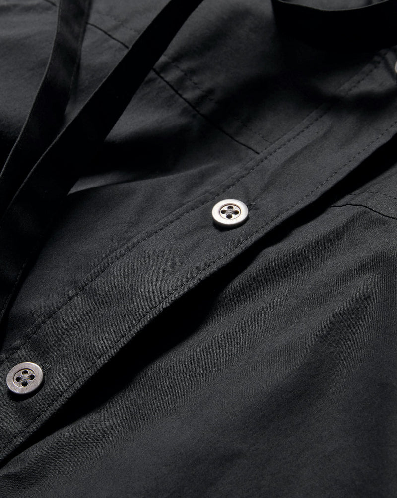 Joon Tie-Neck Button-Down Blouse