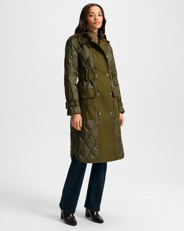 Newberry Puffer Trench Coat