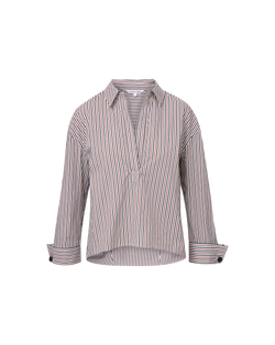 Draymond Striped Cuff-Sleeve Shirt