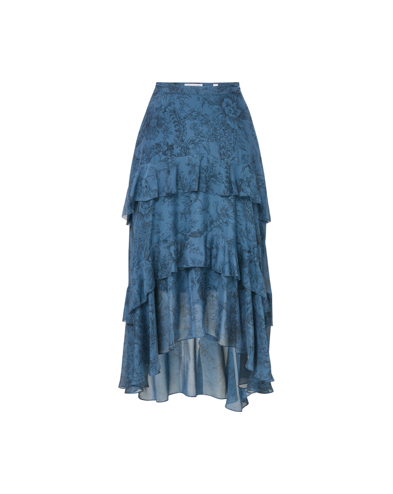 Graeme Silk Midi Skirt