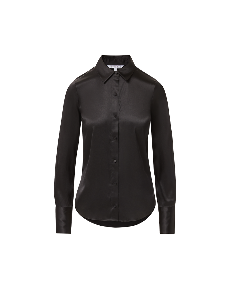 Monique Silk Button-Down Shirt