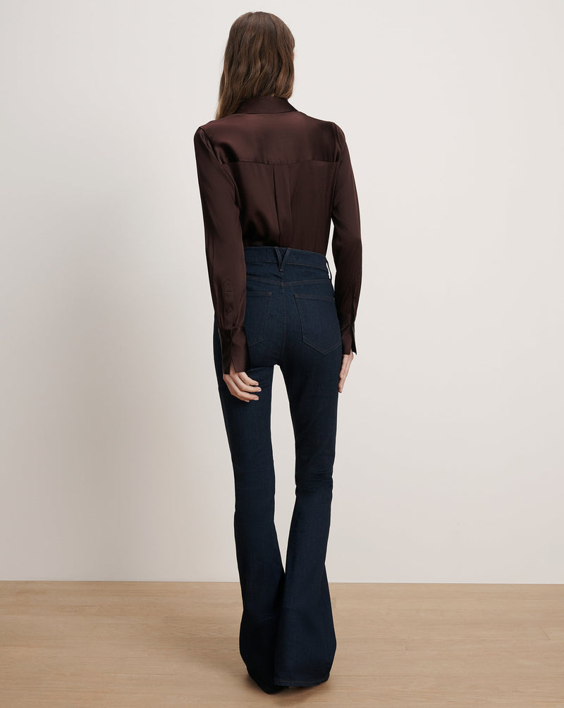Monique Silk Button-Down Shirt