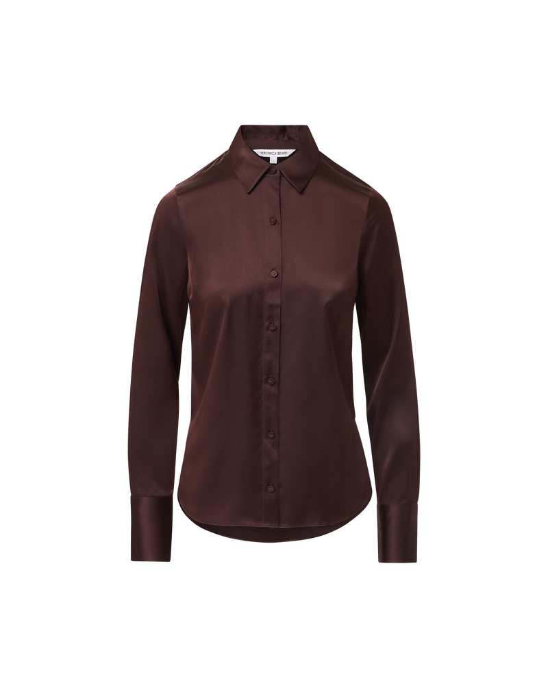 Monique Silk Button-Down Shirt