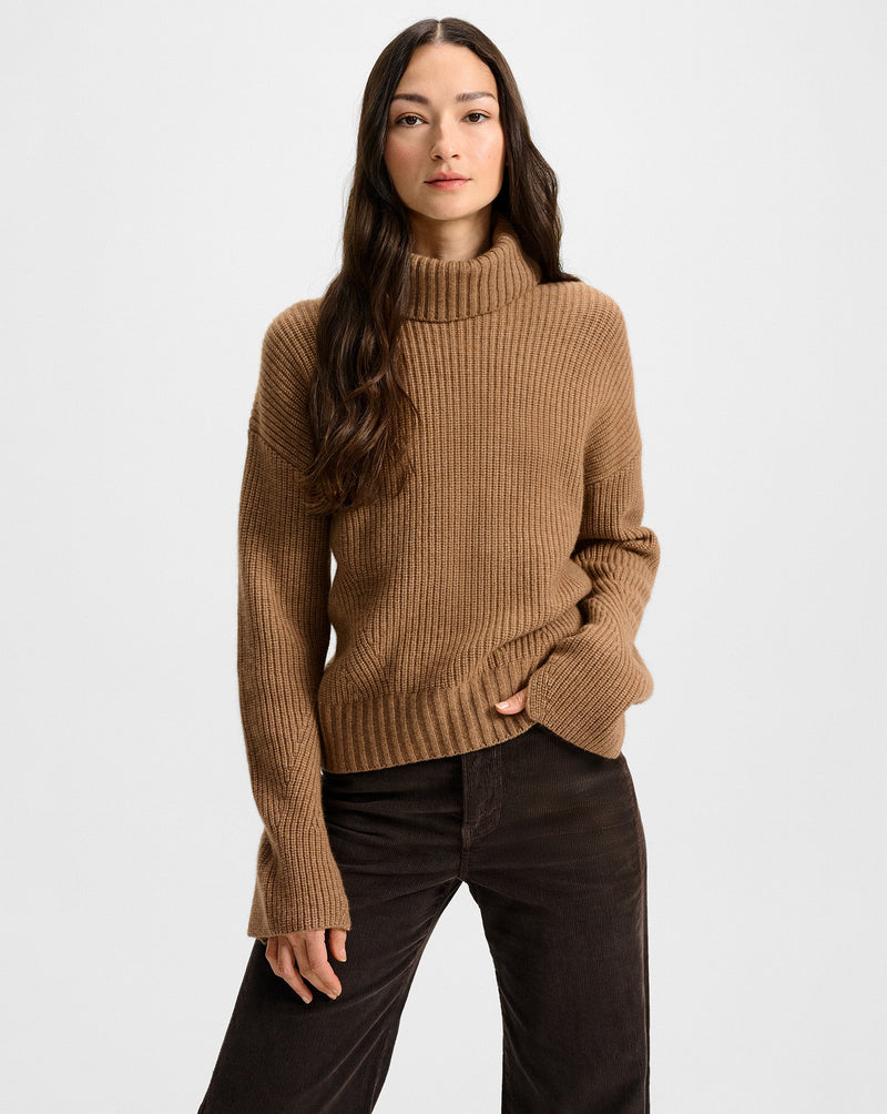 Matilda Merino Cashmere Turtleneck Sweater