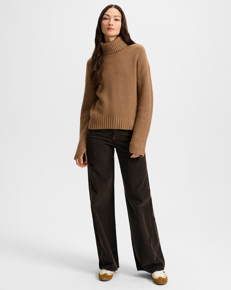 Matilda Merino Cashmere Turtleneck Sweater