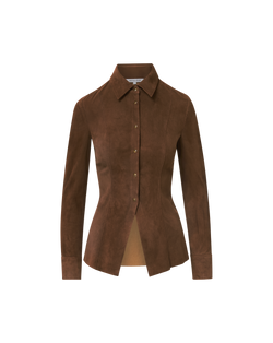 Wittaker Suede Button-Down Shirt