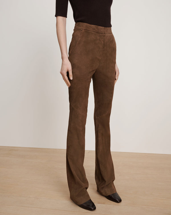 Gracie Suede Flare Pant