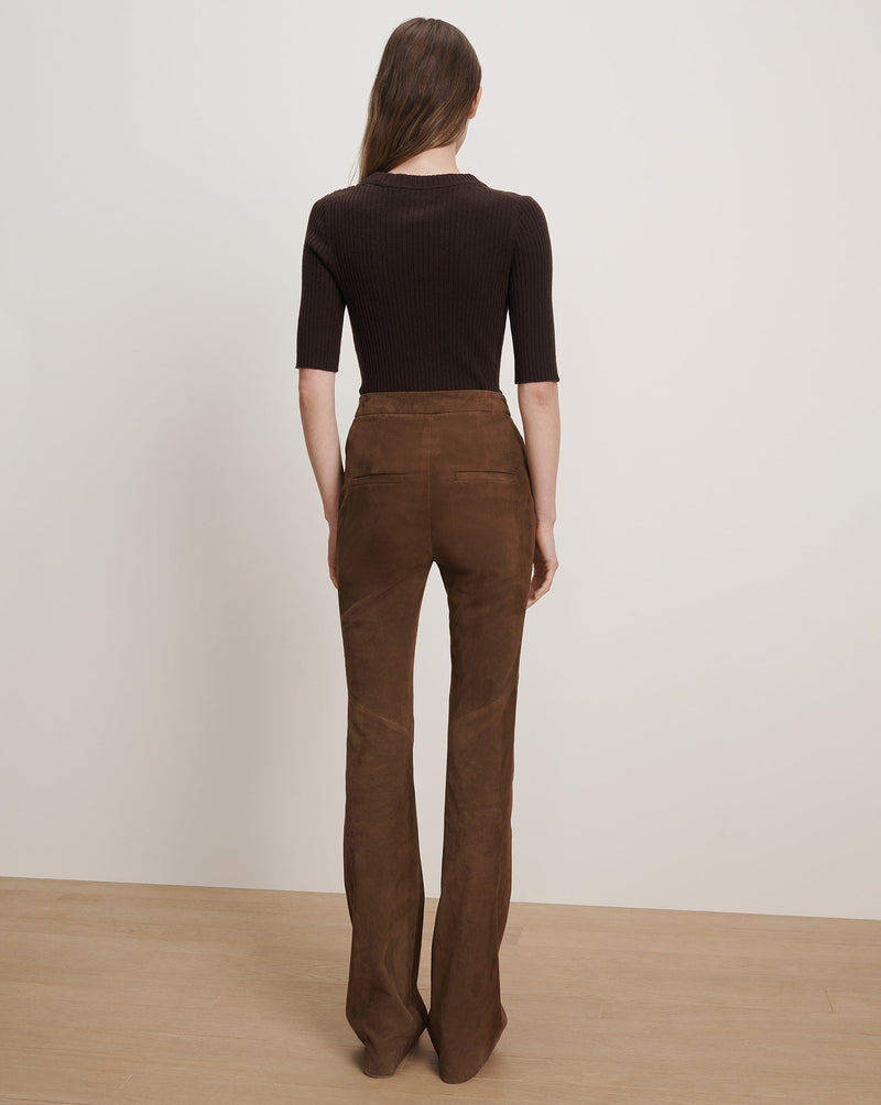 Gracie Suede Flare Pant