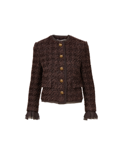 Audrina Metallic Tweed Jacket