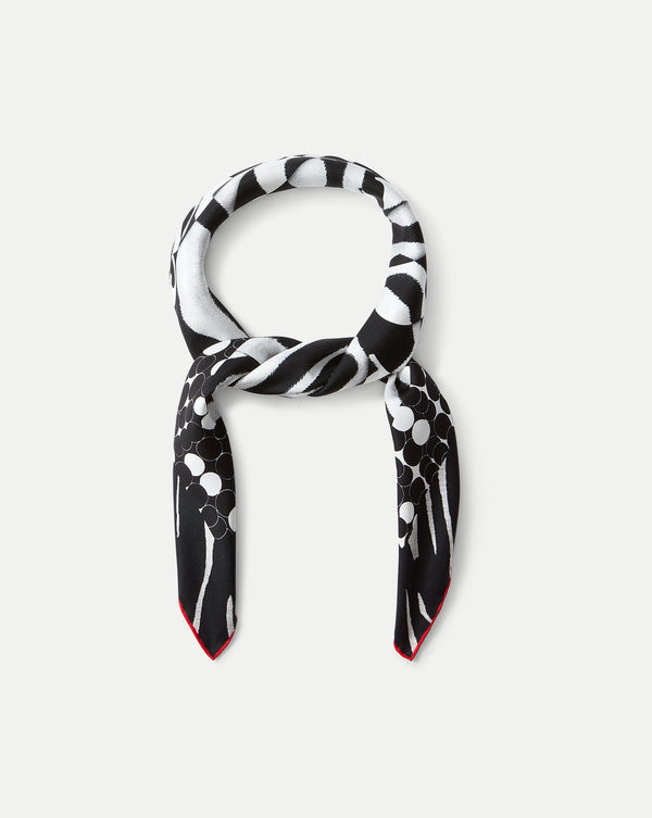 Abstract Bandana Silk Scarf