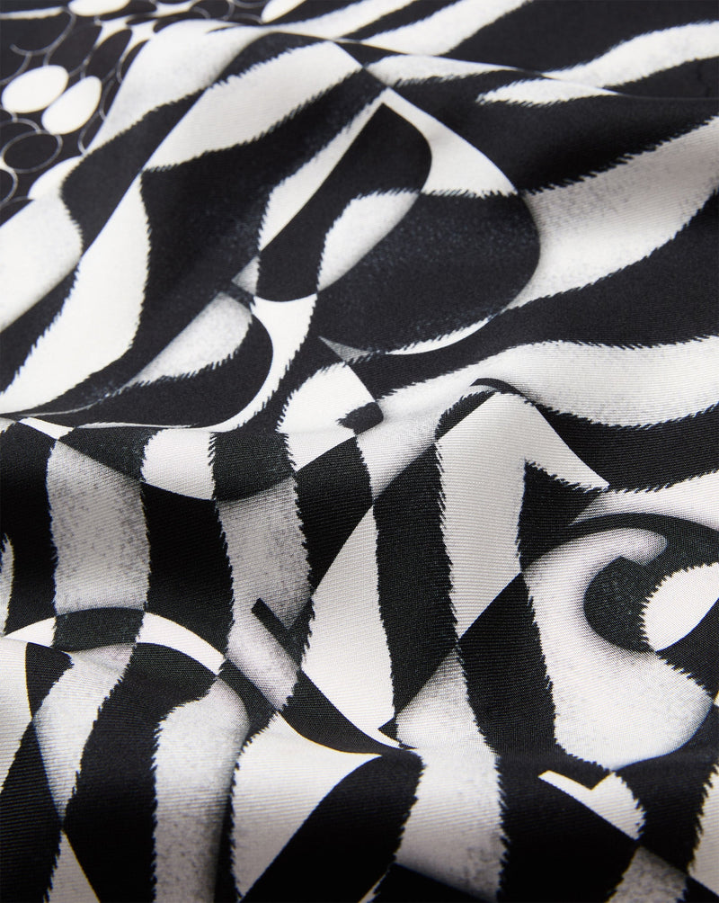 Abstract Bandana Silk Scarf