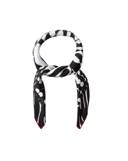 Abstract Bandana Silk Scarf