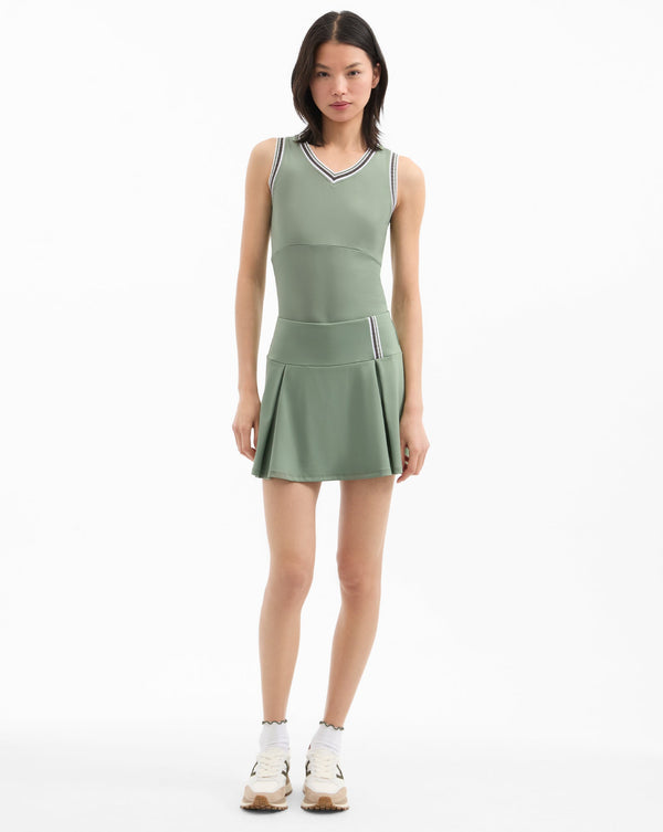 Spin Striped-Trim Tank Top