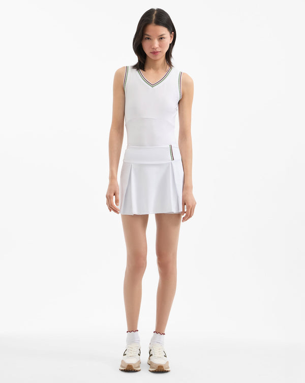 Spin Striped-Trim Tank Top