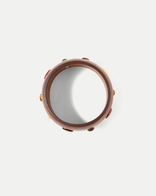 Wood Embellished Bangle