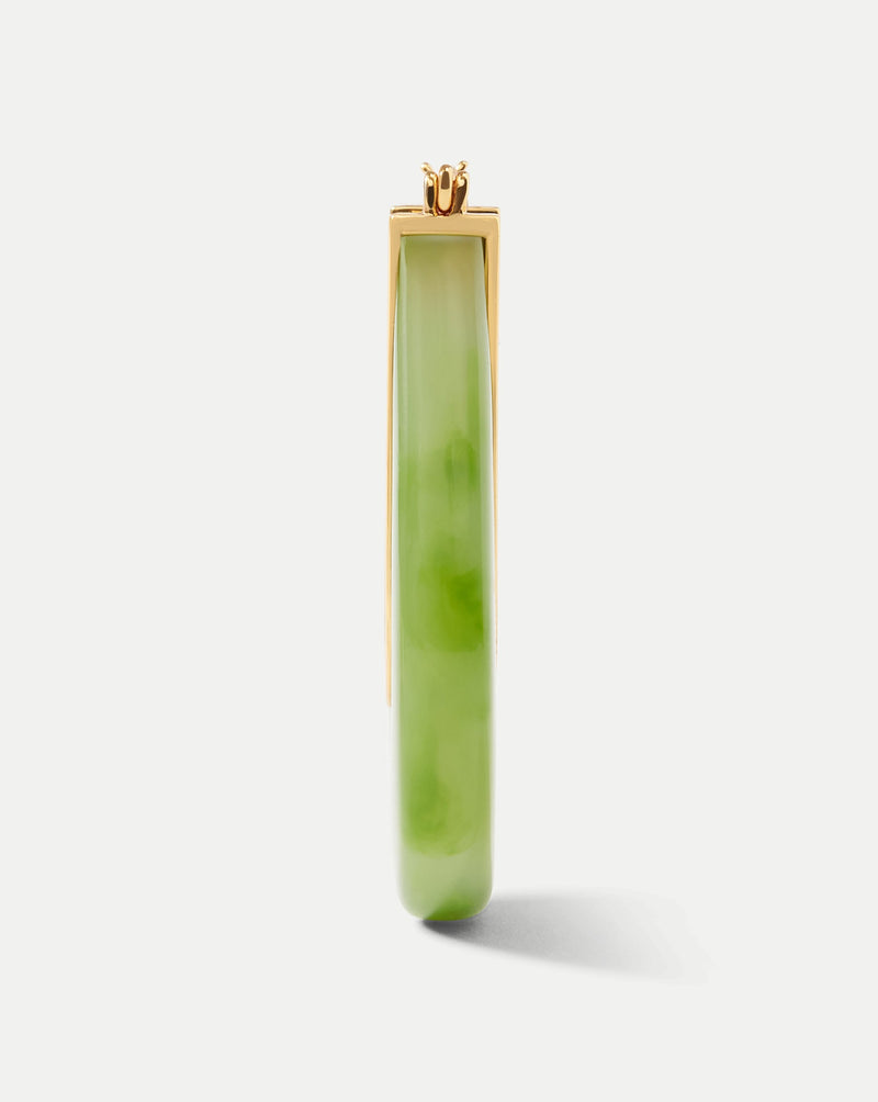 Resin Drop Hoop Earrings