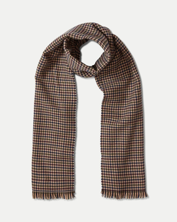 Houndstooth Wool Scarf