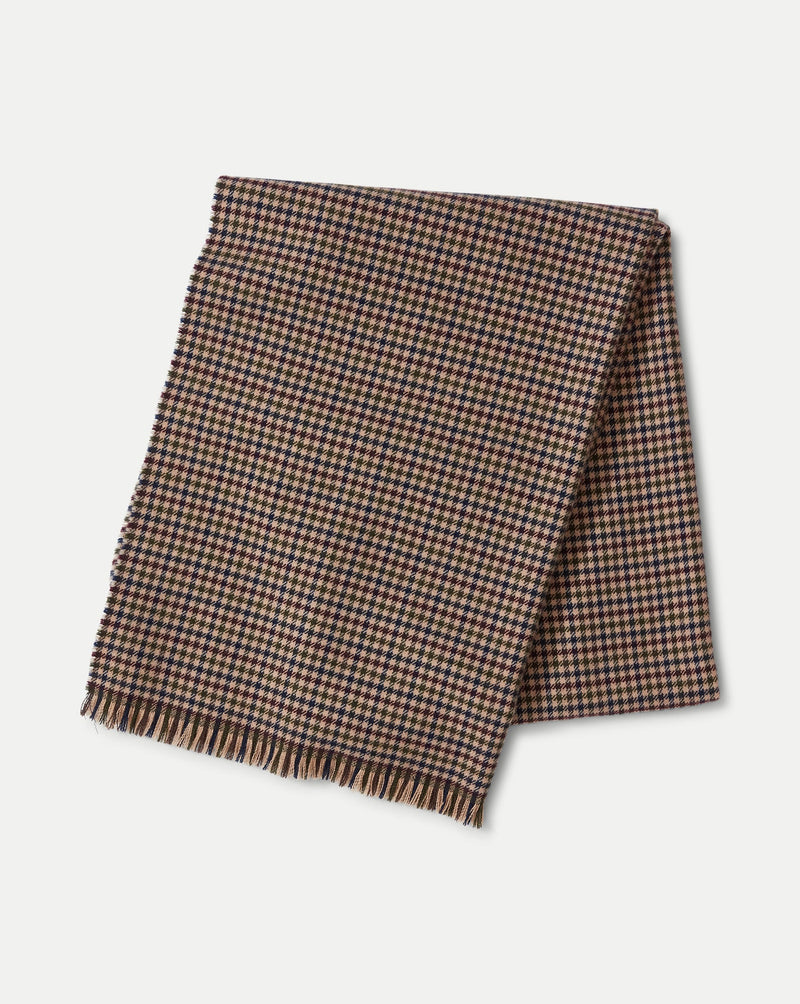 Houndstooth Wool Scarf