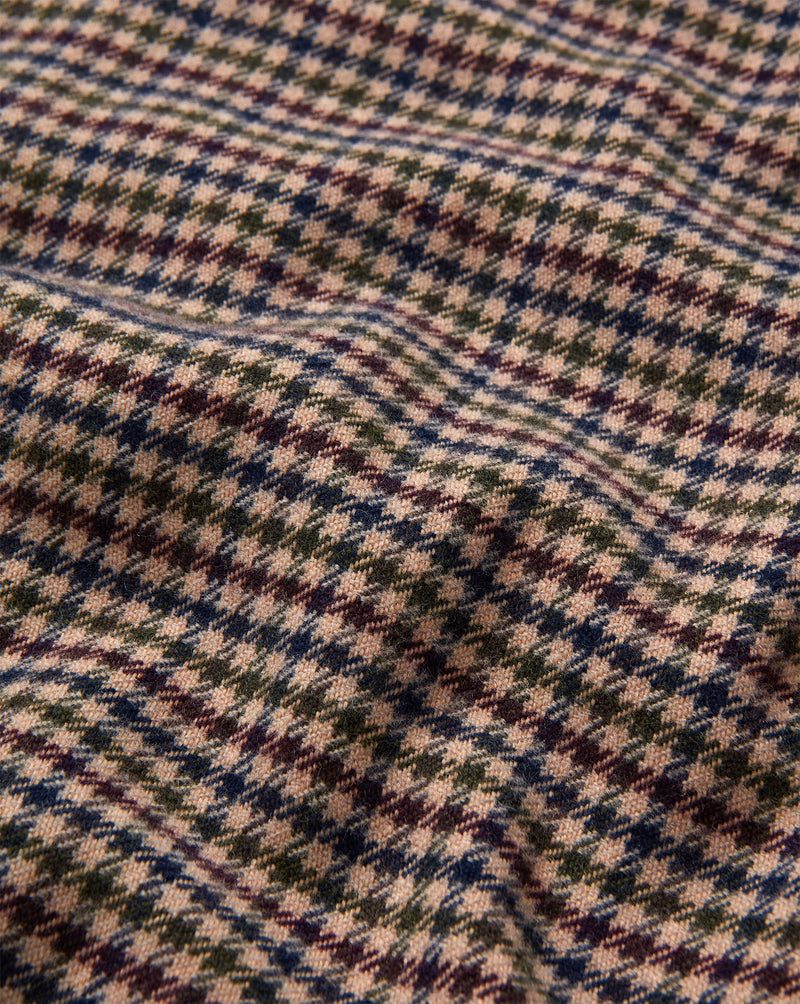 Houndstooth Wool Scarf