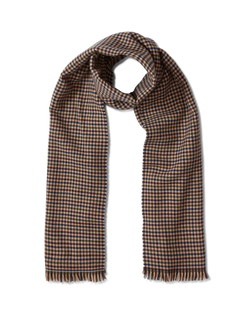 Houndstooth Wool Scarf