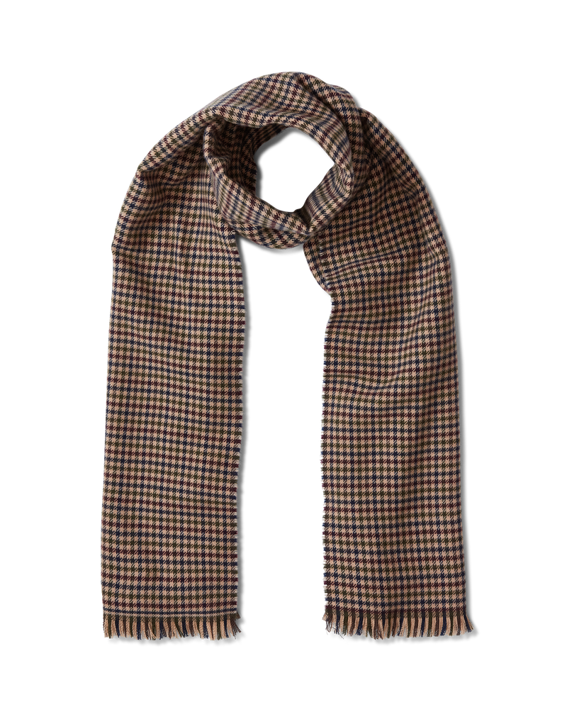 Houndstooth Wool Scarf