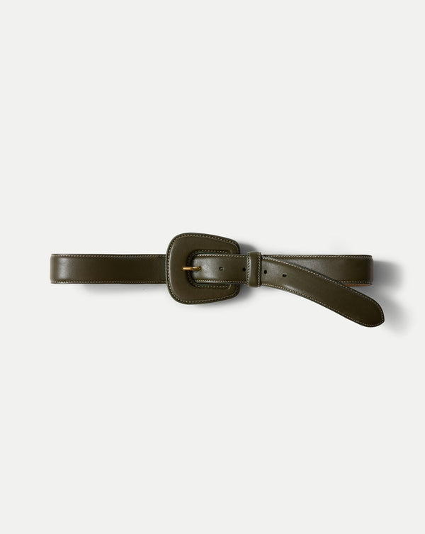 Elsy Leather-Buckle Belt