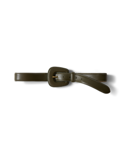 Elsy Leather-Buckle Belt