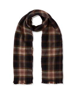 Plaid Wool Scarf