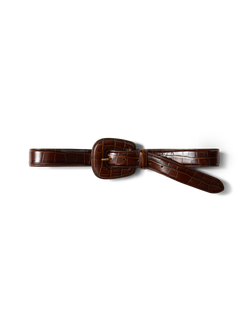 Elsy Leather-Buckle Belt
