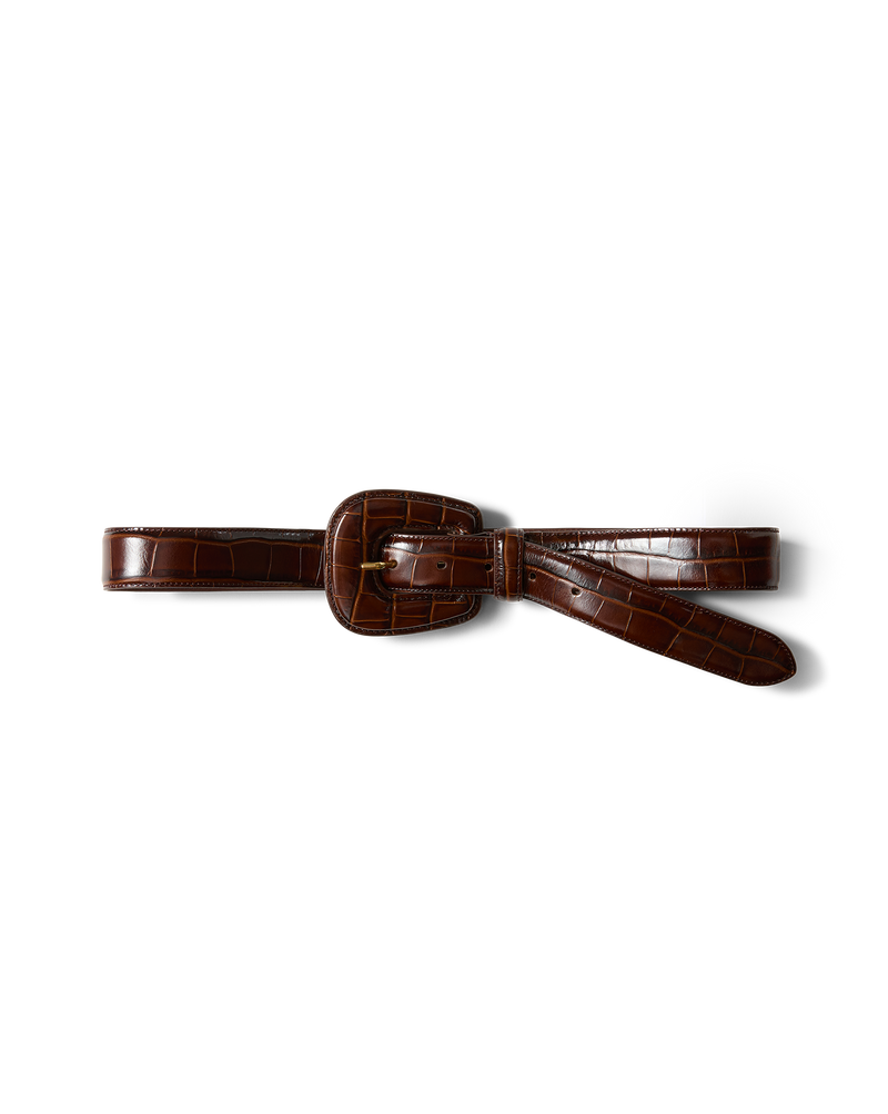 Elsy Leather-Buckle Belt