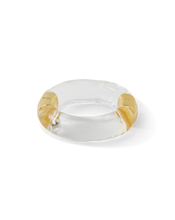 Large Molten Lucite Bangle Bracelet