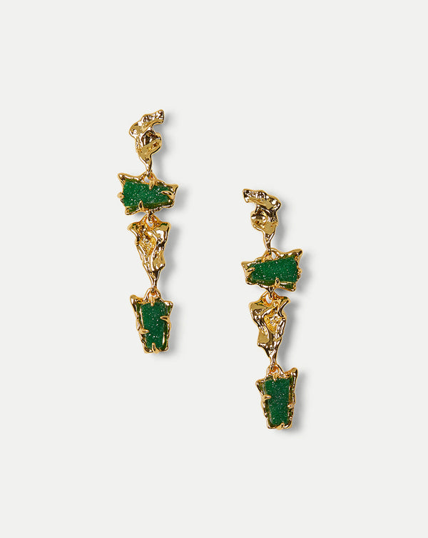 Druzy Linear Earrings