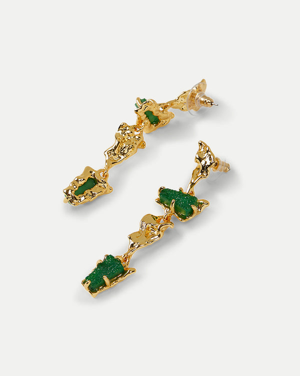 Druzy Linear Earrings