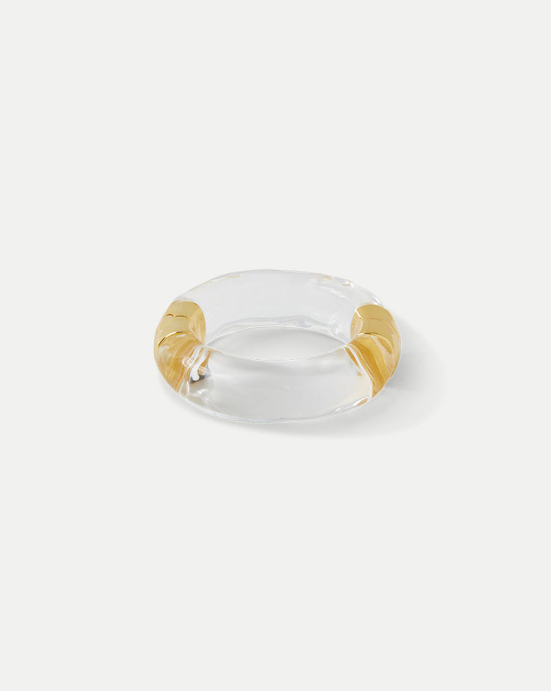 Large Molten Lucite Bangle Bracelet