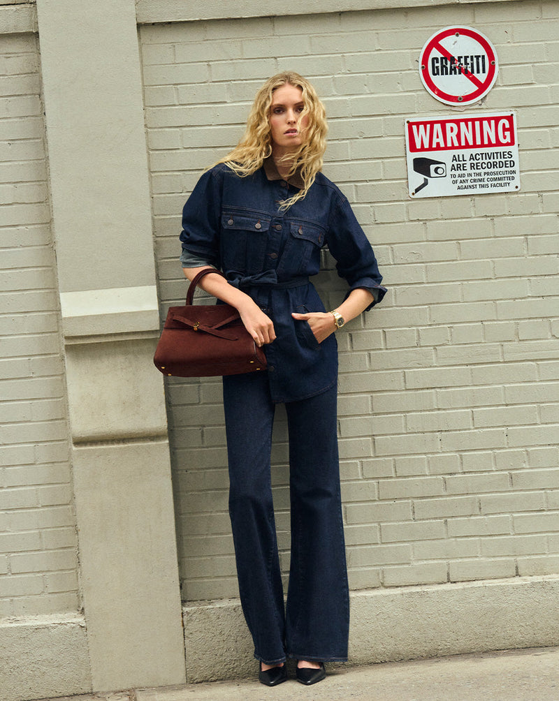 Mikaela Shacket With Corduroy Collar