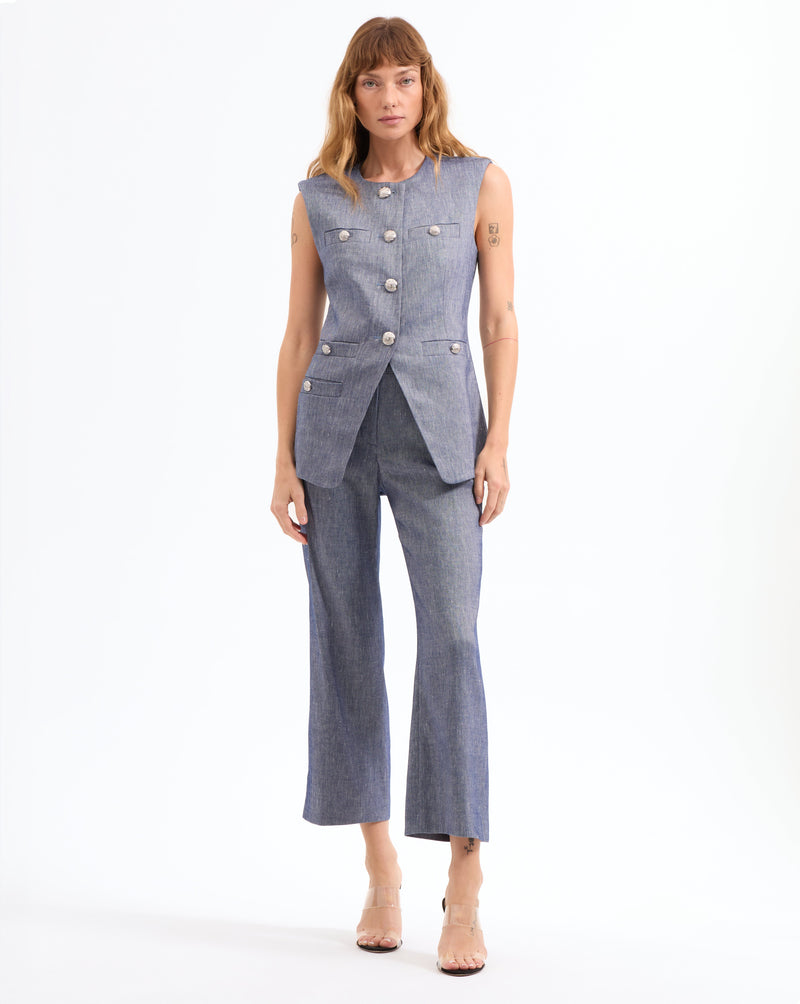Tamara Linen Vest